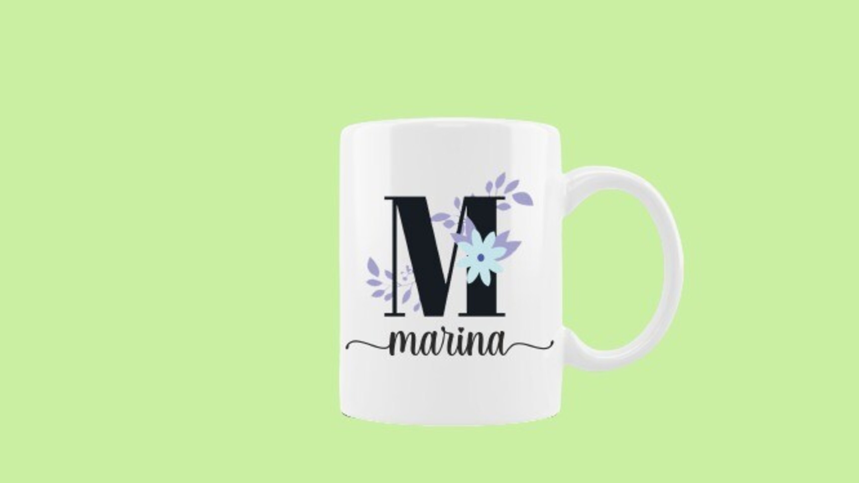 Taza Inicial Flores - 1