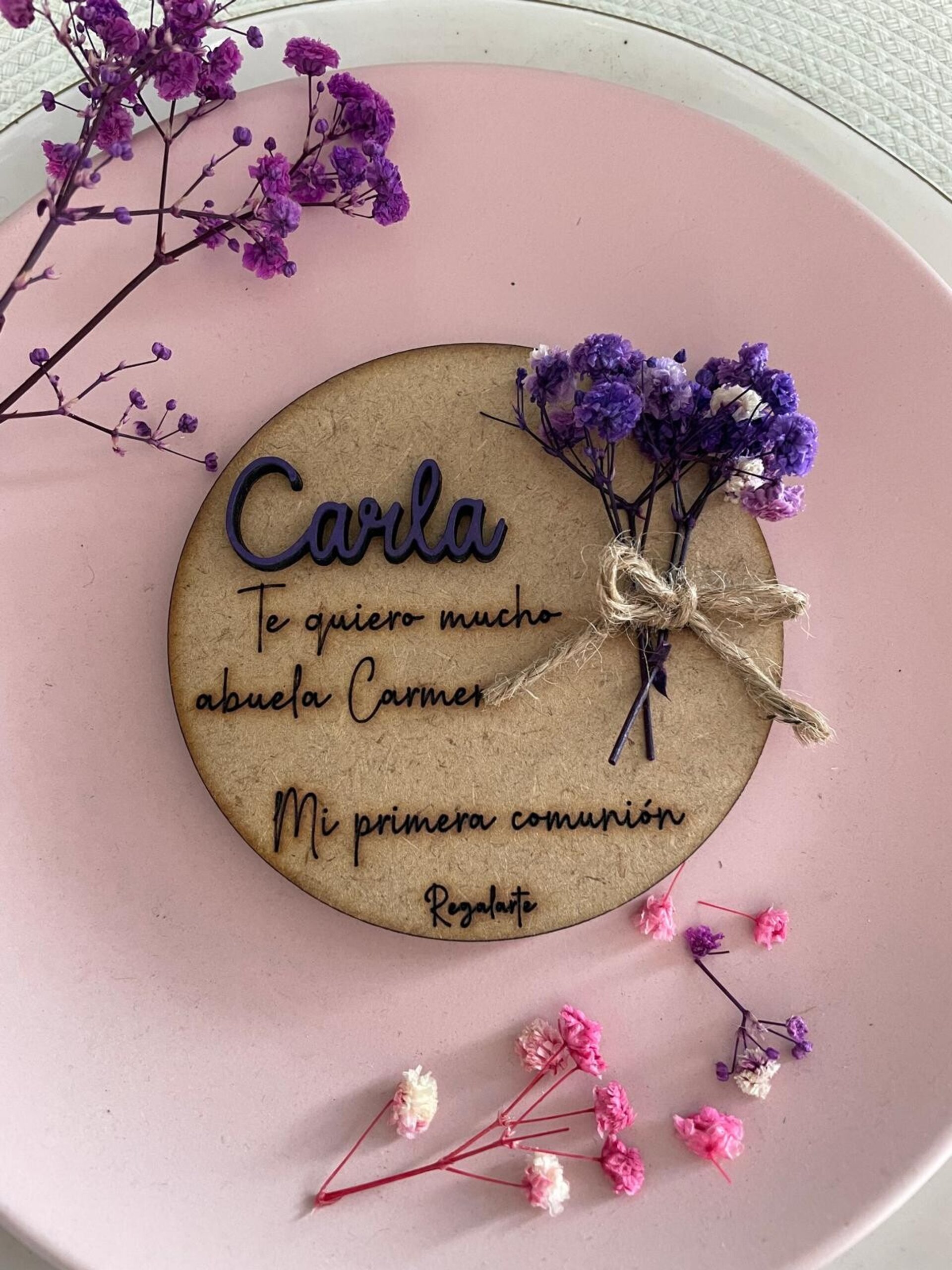 Placa "Ramillete Nombre" - 1